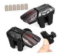 HOMOBABE 1pair Gaming Controllers with - Trigger Buttons of Touchscreen Gaming Finger Sleeves Enhanced Stability Comfort