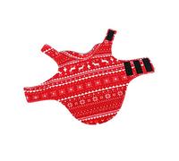 HOMOBABE 1pc Christmas Cartoon Dog Costume Double-sided Pet Apparel for Adorable Xmas Design Reflective Strip for Safe Suitable for Puppies Festive