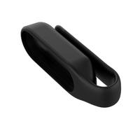 HOMOBABE 1pc Clip Buckle Silicone Sleeve for Smartwatch Protective Shell Easy to Install Bump Wristwatch Cover Black
