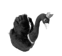 HOMOBABE 1Pc Lovely Black Swan Plush Doll Creative Room Decor Soft Stuffed Animal for Birthdays for Friends Random Color