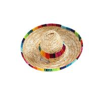 HOMOBABE 1pc Mini Woven Sun Hat for Dogs and Cats Cap Mexican Sombrero Style for Photos and Outdoor Fun Safe Natural Material for Pets