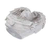HOMOBABE 1pc Resin Memorial Dog Angel Sculpture Thoughtful Pet Grave Tombstone for Garden Indoor Decoration Engraved Warm Words Tribute for Dog Loss and Remembrance
