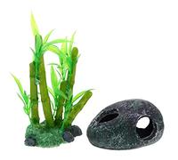 HOMOBABE 1set Resin Craft Ornament Aquarium Stone Cave Realistic Fish Tank Landscaping Decoration for Hiding Aquascaping for Fish Aquatic Creatures Artificial Hill and Stone Features