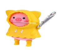 HOMOBABE 1set Silicone Earphone Cover Cartoon Earbud Case for Protective Silicone Sleeve Travel-friendly Design Cute Pig Style Anti-lost Keychain