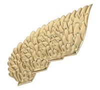 HOMOBABE 2 Pairs Golden Angel Wings Iron on Applique Patch for Clothes, Easy Application Cloth Patches Unique Design, for Revitalizing Old Clothes on Occasions