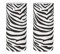 HOMOBABE 2 Rolls Thickened Animal Pattern Paper Towels with Rapid Oil and Spill Absorption, Zebra Print Kitchen Hand Towels for Bathroom and Restroom Use