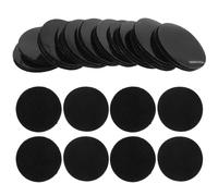 HOMOBABE 20 Pairs Rug Fastener Double Sided Carpet Tape Hook and Loop Strips Nylon Invisible Fixing Mechanism Black for Car and Office Floor Mats