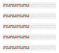 HOMOBABE 20 Sheets Page Markers Alphabet File Guides Tabs Pet Material Assorted Color Strong Sticky Effect Easy to Carry Home Office Use