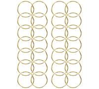 HOMOBABE 200 Pcs Small Metal Key Rings 10Mm DIY Circular Split Keyrings for Keychains Portable Gold Tone Key Rings for Crafts Home Office Car Use