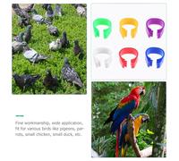 HOMOBABE 200pcs Pigeon Leg Bands Plastic Identification Rings Foot Bands for Birds and Small Poultry Breeds Multi-color for Easy Marking and Breeding Management