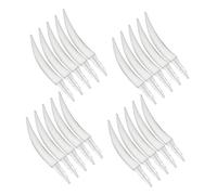 HOMOBABE 20PCS Fake Fangs for Halloween Pumpkin Decorations O Lantern Teeth DIY Craft Kit for Horror Theme Party Supplies and School Activities