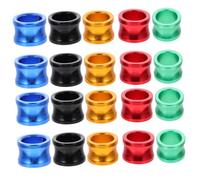 HOMOBABE 20PCS Homing Pigeon Leg Bands Sturdy Metal Foot Rings for Poultry Identification Lightweight Aluminum Bird Bands for Training and Distinguishing