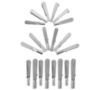 HOMOBABE 20Pcs M2 Self-Locking Snap-Click Style Metal Clevis Quick Links Threaded Clips for Rc Model Airplanes and Helicopters Fixed Wing Applications