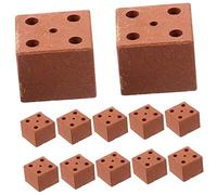 HOMOBABE 20Pcs Miniature Brick Model Realistic DIY Construction for Table and Micro Landscape Scenery for Model Train Layouts and Garden Projects