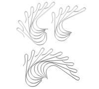 HOMOBABE 20pcs Stainless Steel Kitchen Hanger Storage Hooks Thick Hooks Firm Suspension for Household and Camping Use for Apron and Decorative Items