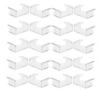 HOMOBABE 20pcs Transparent Toy Track Fasteners Lightweight Clips for Boy Girl Train Tracks Secure and Stable Assembly for and Creative Imagination