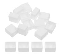 HOMOBABE 24pcs Empty Watercolor Paint Half Pans Set for Paint Storage and Colour Mixing, White Abs Material Containers Suitable for Artists and Students in Painting Projects