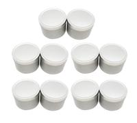 HOMOBABE 24pcs Silver Tinplate Candy Boxes and Tea Leaf Organizer, round Biscuit Container with Seam-tightly Sealed Lid, Multi-purpose Storage Tank for Weddings and Collections