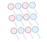 HOMOBABE 24pcs Writable Dry Erase Scoreboard Voting Paddles for Classroom Use Handheld Lightweight Single-Sided Boards with High-Contrast Surface for Teachers Students and Judging Games