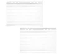 HOMOBABE 2pcs Acrylic Loose Leaf Notebook Cover, Binder Cover with Modern Simplicity and Minimalist Design, Easy to Carry and Adaptable, for School Planner and Travel Journal Use