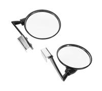 HOMOBABE 2pcs Car Front Wheel Convex Blind Spot Mirrors 360° Wide Angle Automotive Auxiliary Rearview Mirrors Universal Black Left Right for Driving Instructors and Learner Cars