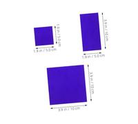 HOMOBABE 2pcs Cobalt Glass Sheet Heat Resistant Chemistry Glass Plates for Lab Experiments Student Friendly Flame Color Reaction Tool for School and University Science Education