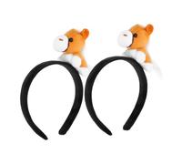 HOMOBABE 2pcs Cute Horse Doll Hair Hoop Cartoon Animal Headbands for Halloween Birthday Party Cosplay Accessories for Amusement Park Fun and Playful Dress-up