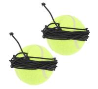 HOMOBABE 2Pcs Dog Tennis Balls with Rope Interactive Training for Dogs for Pet Play Encourages Activity and Reduces Boredom for Beginners