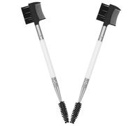 HOMOBABE 2pcs Dual Ended Dog Eye Comb Soft Bristle Grooming Tool for Eye Cleaning Flea Removal Essential Pet Brush for Dogs Convenient Gentle Grooming Accessory