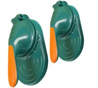 HOMOBABE 2pcs Dumpling Skin Making Tool with Longer Handle and Flat Surface Compact Dumpling Presser and Mini Pie Shells Easy to Clean and Secure Handles for Breakfast Shop Or Noodle