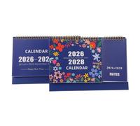 HOMOBABE 2pcs Flip Desk Calendar Standing Daily Planner for Office Home Study Portable Monthly Schedule Organizer with User Friendly Flip Design for Efficient Task Management