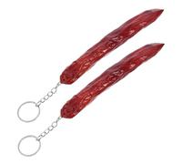 HOMOBABE 2pcs Food Model Simulated Hot Dog Keychain Display Model Prop Simulated Sausage Ornament Handbag Ornament Realistic Faux Food Handbag Decoration Imitation Food Keychain Pvc