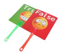 HOMOBABE 2pcs Interactive Classroom Voting Paddles Teacher Supplies for Early Education Engaging Green Red Answer Boards for Preschool School Activities Enhance Student Participation