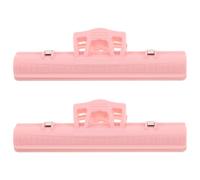 HOMOBABE 2pcs Large Plastic Piano Sheet Music Clips Thickened Wide Music Page Holders for Sheet and Documents Creative Pink Paper Clamps for Piano and Violin Use