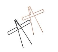 HOMOBABE 2pcs Metal Music Note Clips Score Holder Stable Book Clamps for Musicians Composers Piano Scores Recipe Pages Rose Gold Black