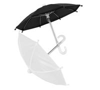 HOMOBABE 2pcs Mini Rain Umbrella for Doll House Fairy Garden Accessories Miniature Scene Model Doll House Umbrella