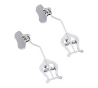 HOMOBABE 2pcs Music Sheet Holder Trombone Music Score Clip Iron Simple Design Wear-resistant Lightweight Silver for Marching Band