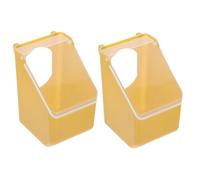 HOMOBABE 2pcs Pigeon Hanging Feeder Bird Feeder Catcher Tray Decorative Bird Lid for Chickens Poultry Small Chicken Quail Food Dispenser