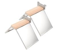 HOMOBABE 2pcs Pigeon Perches Roosting Stand Sturdy Iron Holder for Homing and Racing Pigeons Safe and Durable Bird Rest for Bird Play and Exploration