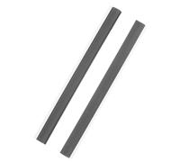 HOMOBABE 2pcs Plastic Dustpan Edge Strips Replacement Accessories 26cm Soft Black Dustpan Sealing Strips for Household Cleaning and Repair