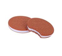 HOMOBABE 2pcs Portable Adhesive Sticky Memo Pads with Funny Cookies Shaped Design, Paper Material, Easy to Use and Won't Leave A Mark, for Office, School, Home Notes and Reminders