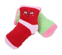 HOMOBABE 2Pcs Puppy Squeaky Plush Dog, Bite-Resistant Pet Sound Socks for Chewing, Interactive Training for Small to Medium Dogs