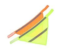 HOMOBABE 2Pcs Reflective Pet Bandana Scarf for Dogs High Visibility Neckerchief with Fluorescent Color Easy to Clean and Machine Washable for Pet Owners
