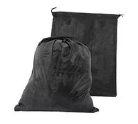 HOMOBABE 2Pcs Reptile Carrier Portable Snack Travel Bag for Snakes Lizards and Small Pets Breathable and Secure Design Black Medium