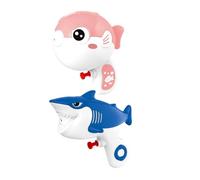 HOMOBABE 2pcs Shark Pufferfish Water Guns for Easy Press Water Spray for Outdoor Summer Parties Pool Play Great for Boys