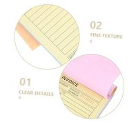 HOMOBABE 2pcs Small Business Receipt Books Triple Copy Invoice Pads for Order Management and Financial Records Paper for Efficient Multi Industry Tracking Including Shops Restaurants and