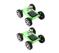 HOMOBABE 2pcs Solar Powered Car Toy Kit for Kids DIY Engineering Set Motor and Assembly Components for Science Experiments