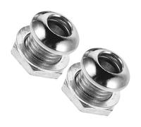 HOMOBABE 2pcs Steel Drum Air Hole Screws for Bass Drum and Percussion Instruments Silver Colour with Secure Ventilation Performance and Universal Compatibility Random Color