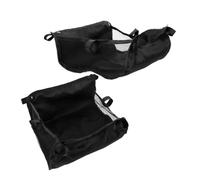 HOMOBABE 2pcs Stroller Cargo Net Pushchair Lower Basket Organizer Bag with Large Capacity Oxford Cloth Material Suitable for Baby Essentials and Shopping Basket Use