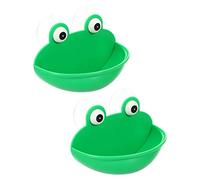 HOMOBABE 2pcs Sturdy Suction Cup Reptile Feeding Bowls Drainage Design Suitable for Amphibians and Small Pets Resting in Terrarium Habitat